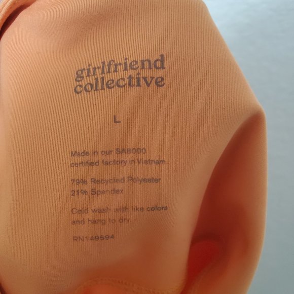 girlfriend collective Compressive High-Rise Legging orange sustainable - Picture 5 of 5